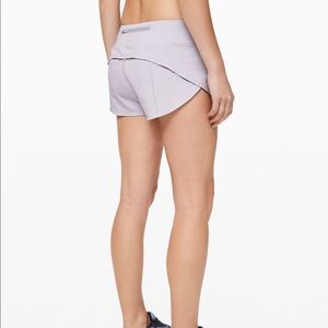 Grey lululemon speed up shorts 2.5